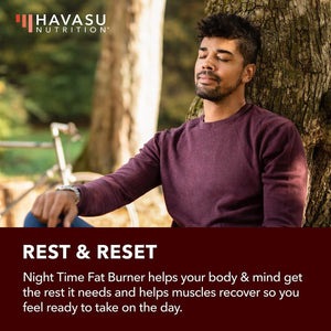 Night Time Fat Burner Capsules - Appetite Suppressant for Weight Loss - 60 Count