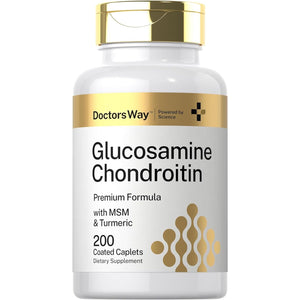 Doctor'S Way Glucosamine Chondroitin Turmeric MSM | 200 Caplets | Advanced Support Complex