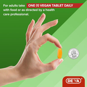 DEVA Vegan Glucosamine MSM & Chondroitin + Turmeric, CMO, Boswellia, Hyaluronic Acid & More 90 Tablets