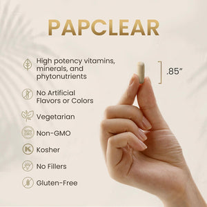 PAPCLEAR Physician Formulated | All Natural Immune Support Supplement | 90 Capsules