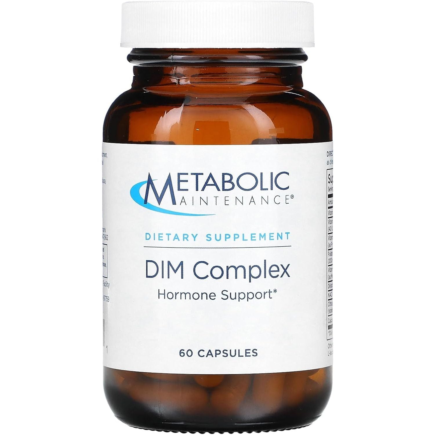Metabolic Maintenance DIM Complex - 100Mg - Helps Promote Healthy Estrogen Metabolism (60 Capsules)