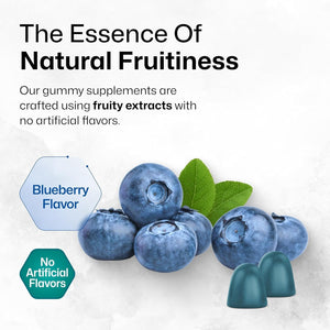 BIO KRAUTER Brain Support Gummies - Natural Brain Supplement - 60 Vegan Chews