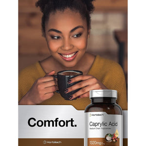 Horbaach Caprylic Acid 1320Mg Supplement | 150 Softgel Capsules | from MCT Oil | Non-Gmo & Gluten Free