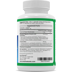 Ibplus® Probiotic, Digestive Enzyme & Herbal Blend, Improved Formula-60 Capsules!! for Irritable Bowel