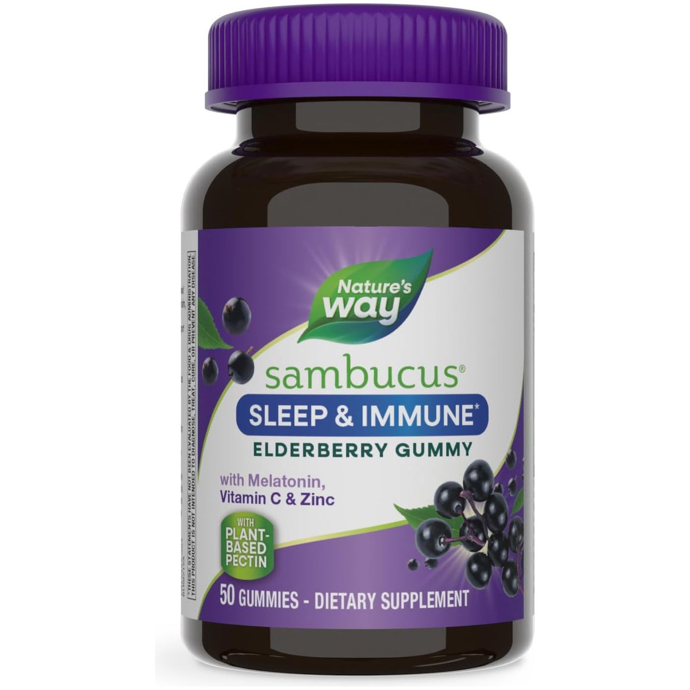 Nature’S Way Sambucus Sleep + Immune* Elderberry 50 Gummies