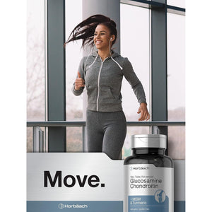 Horbäach Glucosamine Chondroitin MSM Turmeric | 360 Mini Coated Tablets