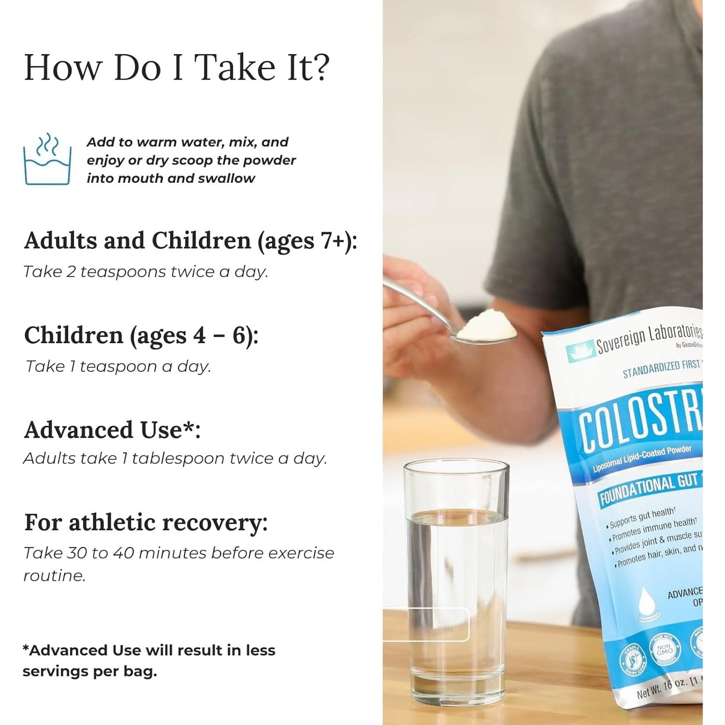 Colostrum-Ld Liposomal Delivery by Sovereign Laboratories - 16Oz Vanilla (90 Servings)