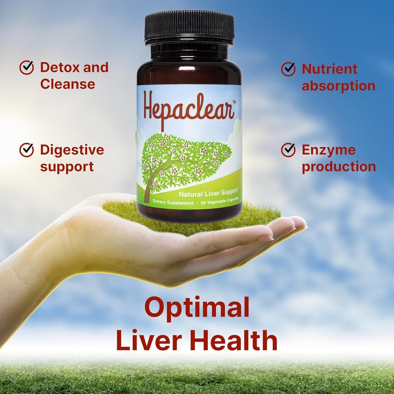 Natural Liver Support Supplement with Hesperidin - Non-Gmo, Vegan, Gluten-Free