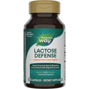 Nature'S Way Lactose Defense, Supports the Digestion of Dairy*, 690 Mg Lactase/Serving, 100 Capsules