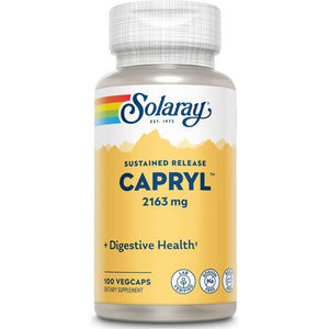 Solaray| Sustained Release Caprylic Acid | Healthy Gastrointestinal Tract Support | 16 Servings
