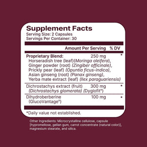 Santo Remedio Berberine, Dietary Supplement, Vegetarian, No Added Sugar, 30 Servings.