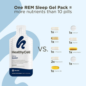 Healthycell REM Sleep - Sleep Aid Supplement for Adults 30 Gel Packs