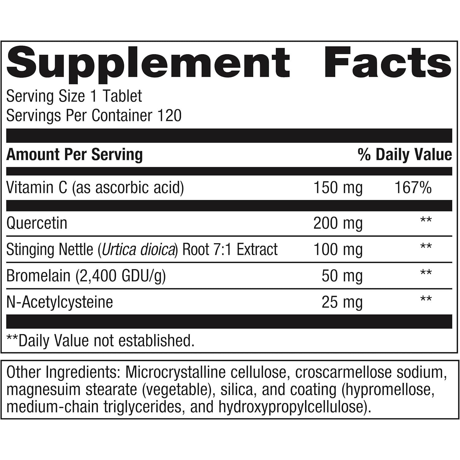 Metagenics Sinuplex - Healthy Respiratory & Immune Support - 120 Tablets