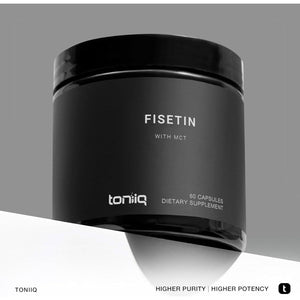 Toniiq Ultra High Purity Fisetin 500Mg - Third-Party Tested Senolytic Supplements for Aging Support - 60 Capsules