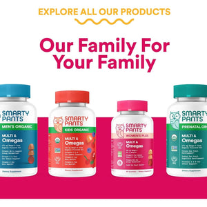 Smartypants Organic Women'S Multivitamin Gummies 120 Count (30 Day Supply)