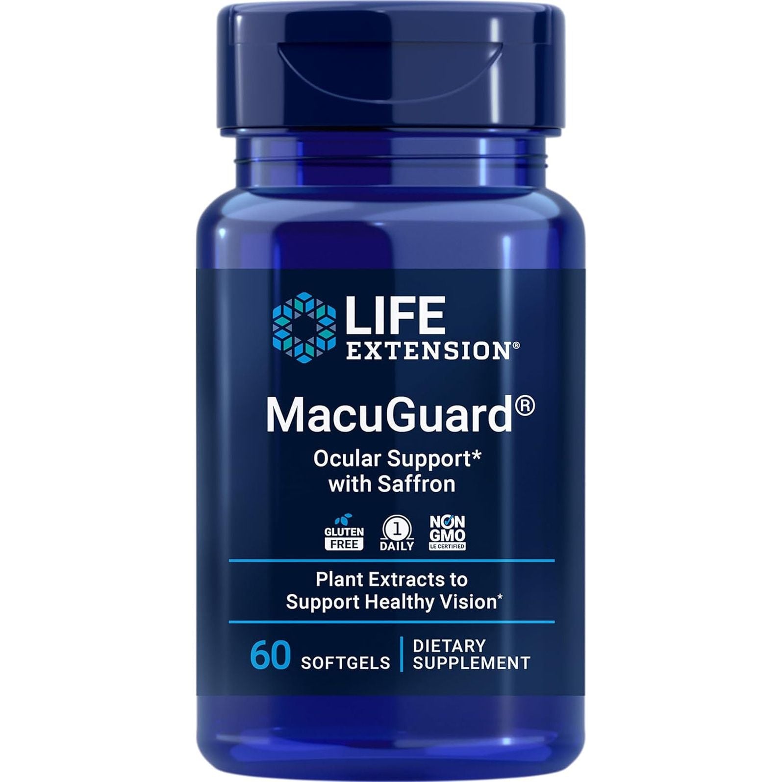 Life Extension Macuguard Ocular Support with Saffron – Eye Health Supplement for Healthy Vision 60 Softgels