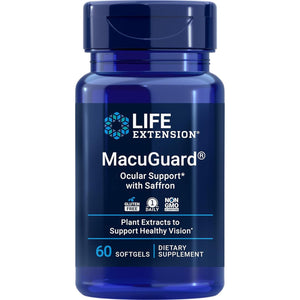 Life Extension Macuguard Ocular Support with Saffron – Eye Health Supplement for Healthy Vision 60 Softgels