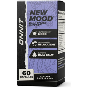 ONNIT New Mood - Occasional Stress Relief Sleep & Mood Support 60 Count