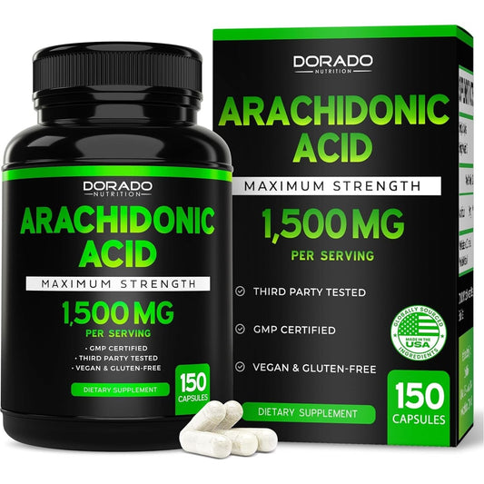 Arachidonic Acid Supplement 1500Mg for Muscle Mass & Recovery  (150 Capsules)