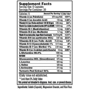 Pr2 Muscle and Joint Recovery Capsules - Glucosamine, MSM, Bcaa'S