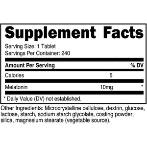Nutricost Melatonin 10Mg 240 Tablets