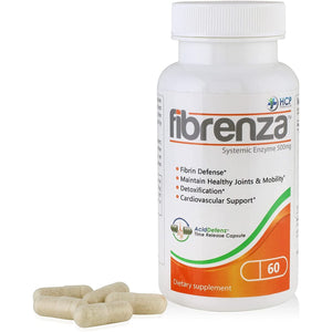 Fibrenza - Systemic Enzyme Complex with Fibrinolytic & Proteolytic Enzymes - 60 Caps