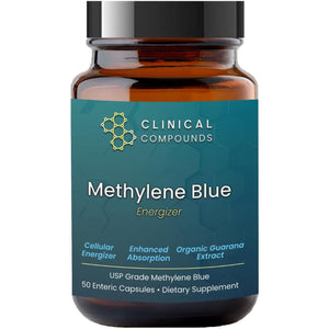 Methylene Blue (USP Grade) Pharma Grade Capsules, 50 Capsules