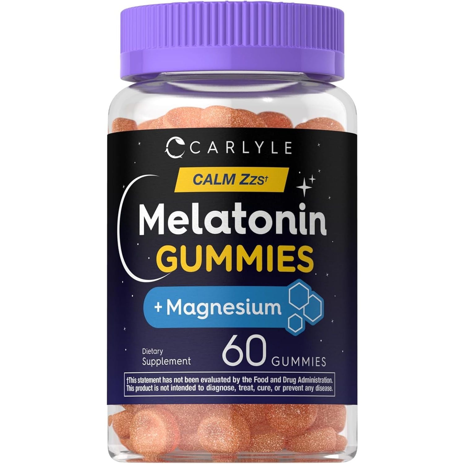 Carlyle Melatonin Gummies 10Mg | with Magnesium Citrate | 60 Count |