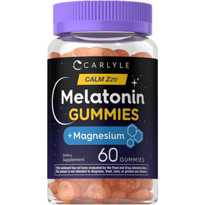 Carlyle Melatonin Gummies 10Mg | with Magnesium Citrate | 60 Count |.