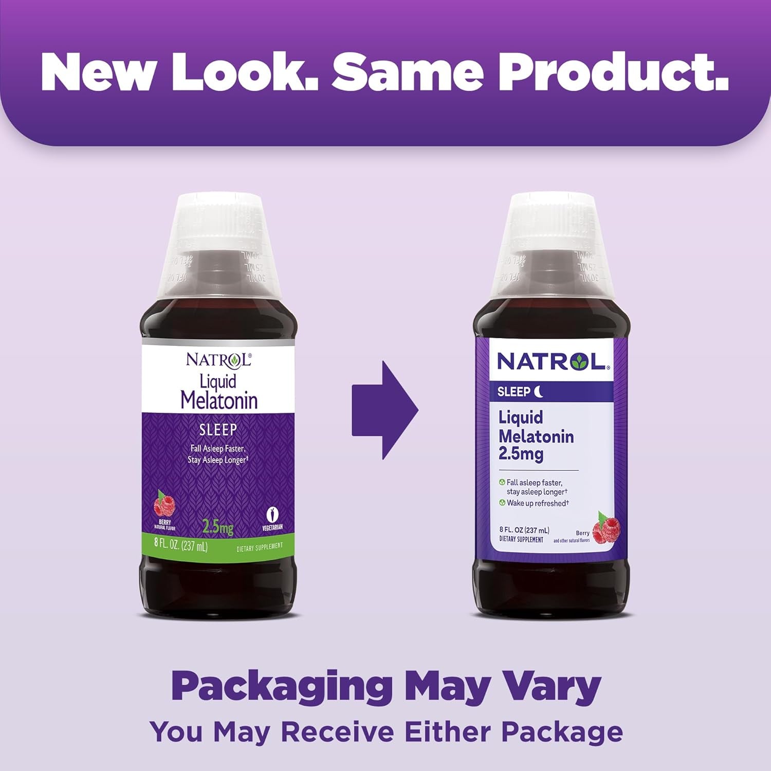 Natrol Liquid Melatonin 2.5Mg Berry-Flavored Dietary Supplement 23 Day Supply