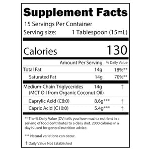 Kate Naturals MCT Oil for Coffee. Pure Coconut MCT C8 and C10 Oil (8Oz, Organic, Unflavored)