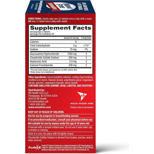 Move Free Triple Strength Glucosamine Chondroitin and Hyaluronic Acid Joint Supplement, 80 Count