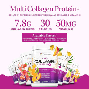 Multi Collagen Peptides Powder for Beautiful Hair Skin and Nails 30 Servings
