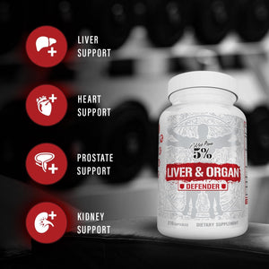 5% Nutrition Rich Piana Liver & Organ Defender Cycle Support plus NAC (90 Servings)