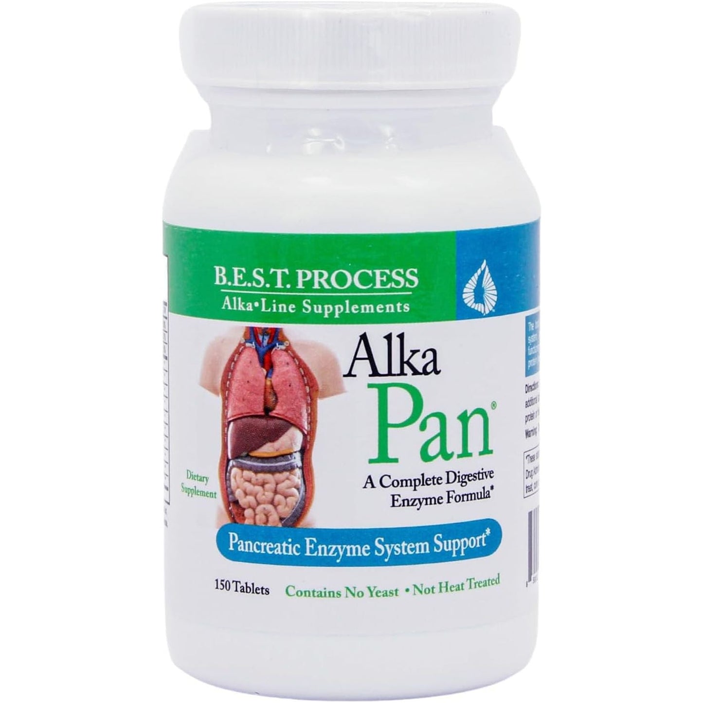 Alka•Pan Best Process Alkaline — Pancreatic Enzymes with Antioxidant-Rich Superfoods & Digestive Herbs