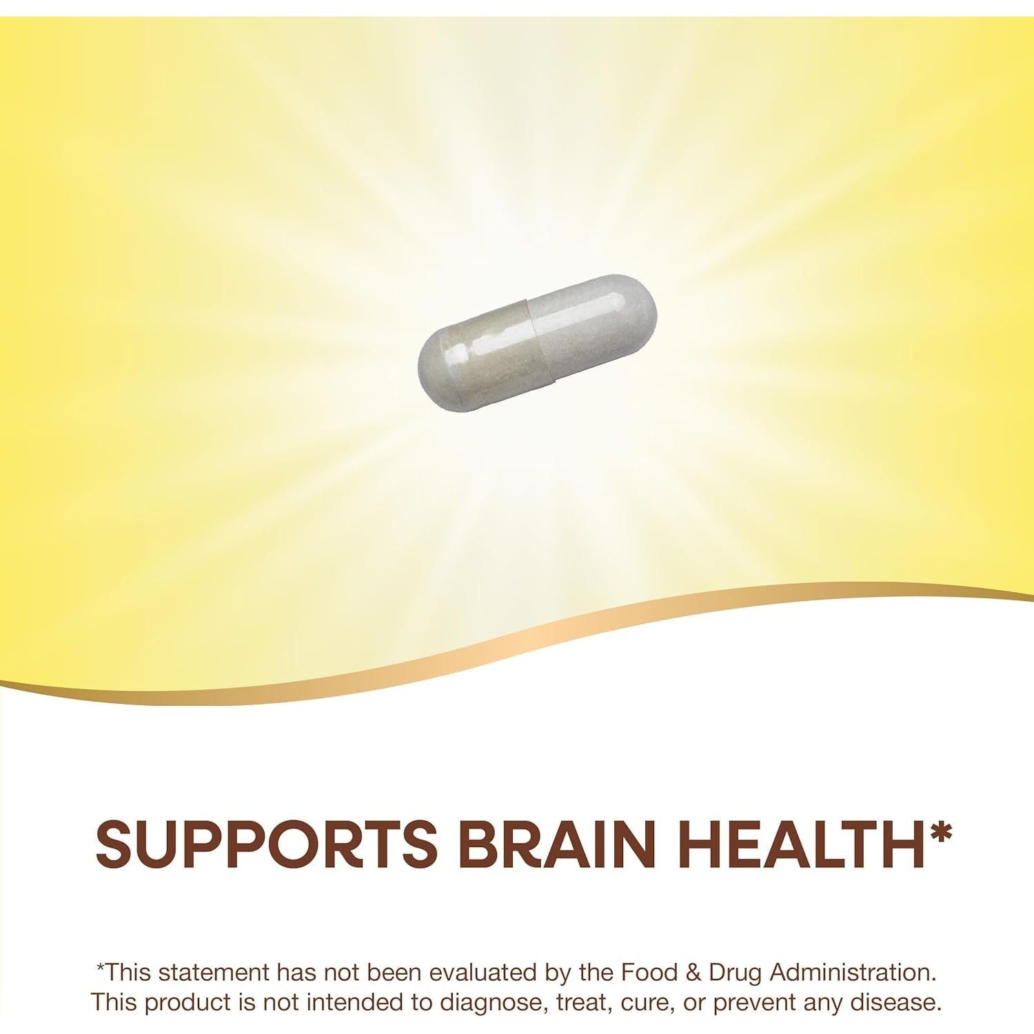 Nature'S Way GABA Gamma-Aminobutyric Acid, Supports Brain Health*, 60 Capsules