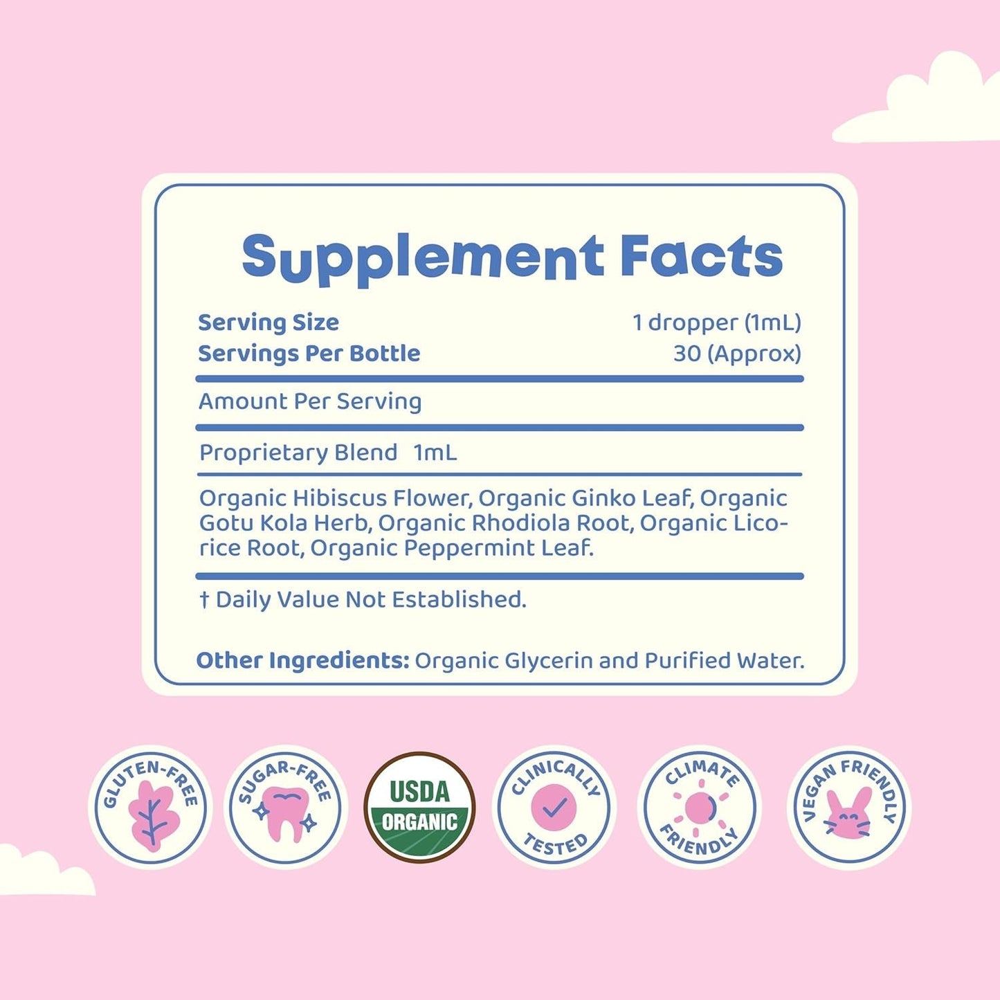 Joyspring Genius Drops - Clinically Proven Focus Supplement Helps Kids Perform Better in School (4 Fl Oz) 120 Servings