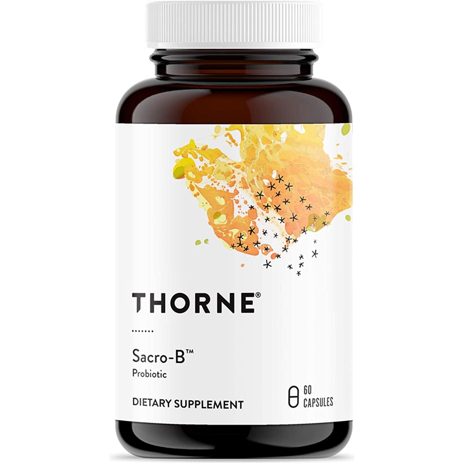 THORNE Sacro-B Probiotic - Support Gut Health, Immune Function & Constipation Relief Probiotics 60 Capsules