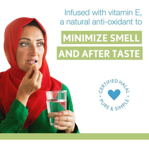 Noor Vitamins Halal Fish Oil, Ultra Omega 3 Wild Peruvian Fish Oil (800 Mg EPA & 400 Mg DHA) (120 Count)