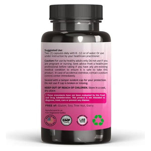 Spearmint Leaf Capsules Supplement - Enhanced with DIM & Saw Palmetto, for Unwanted Hair, Women' Health & Skin *USA Made & Tested* - 1380Mg/Serving, 60 Capsules (30 Servings)