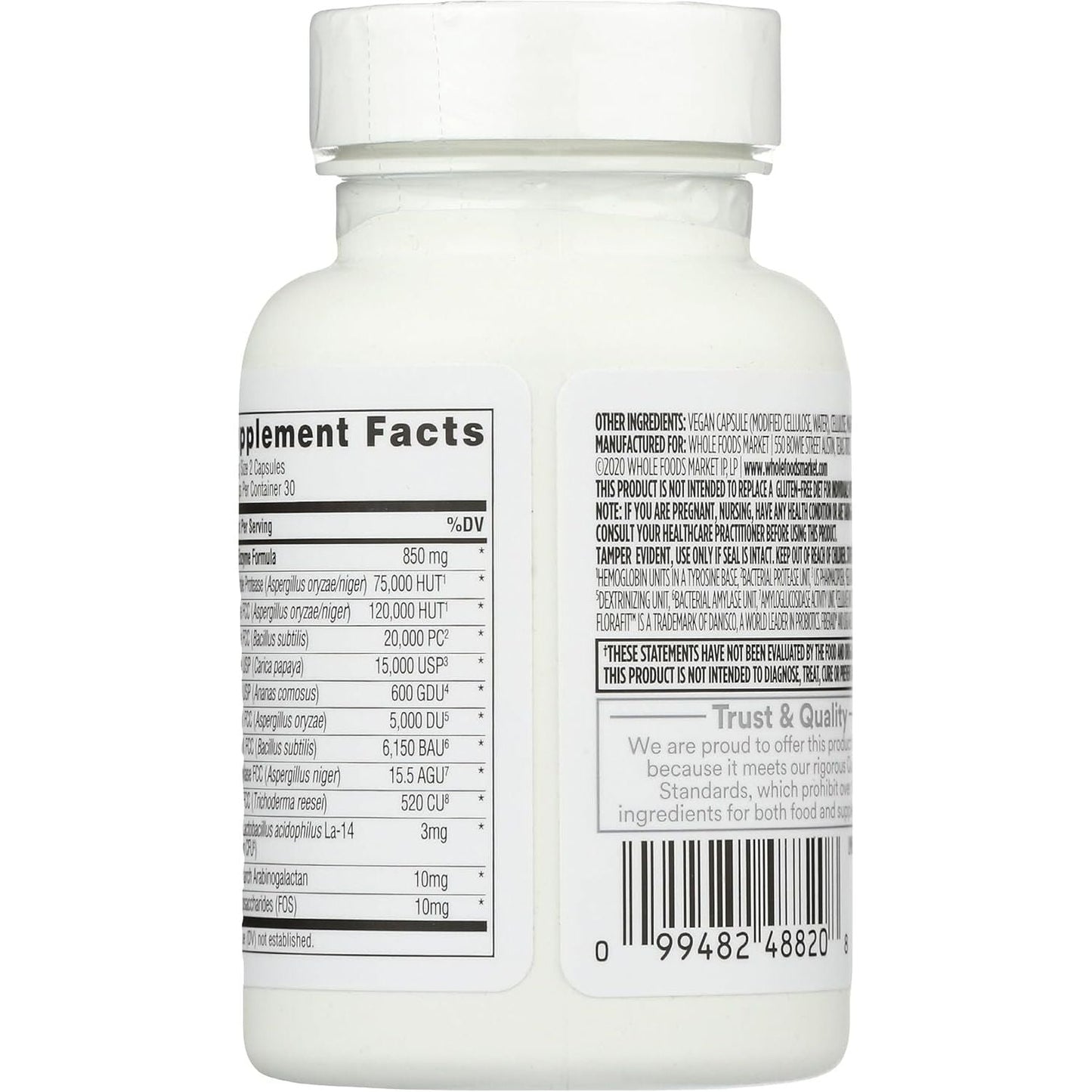 365 by Whole Foods Market, Enzymes Gluten Digestive, 60 Count