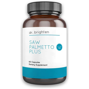 Dr. Brighten Saw Palmetto plus for Women - PCOS Support to Prevent Hair Loss Acne Oily Skin