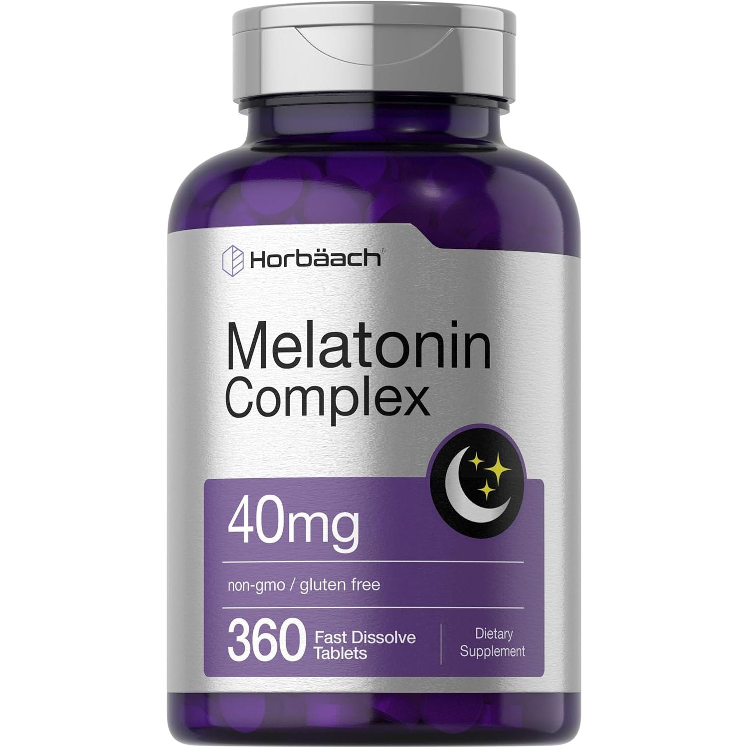 Horbäach Melatonin 40Mg Complex - 360 Fast Dissolve Tablets
