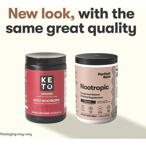 Perfect Keto Nootropic Brain Support, Caffeine Free Focus and Energy Supplement 15 Servings
