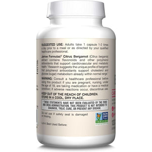 Jarrow Formulas Citrus Bergamot 500 Mg - Antioxidant Support for Cardiovascular & Metabolic Health 120 Servings
