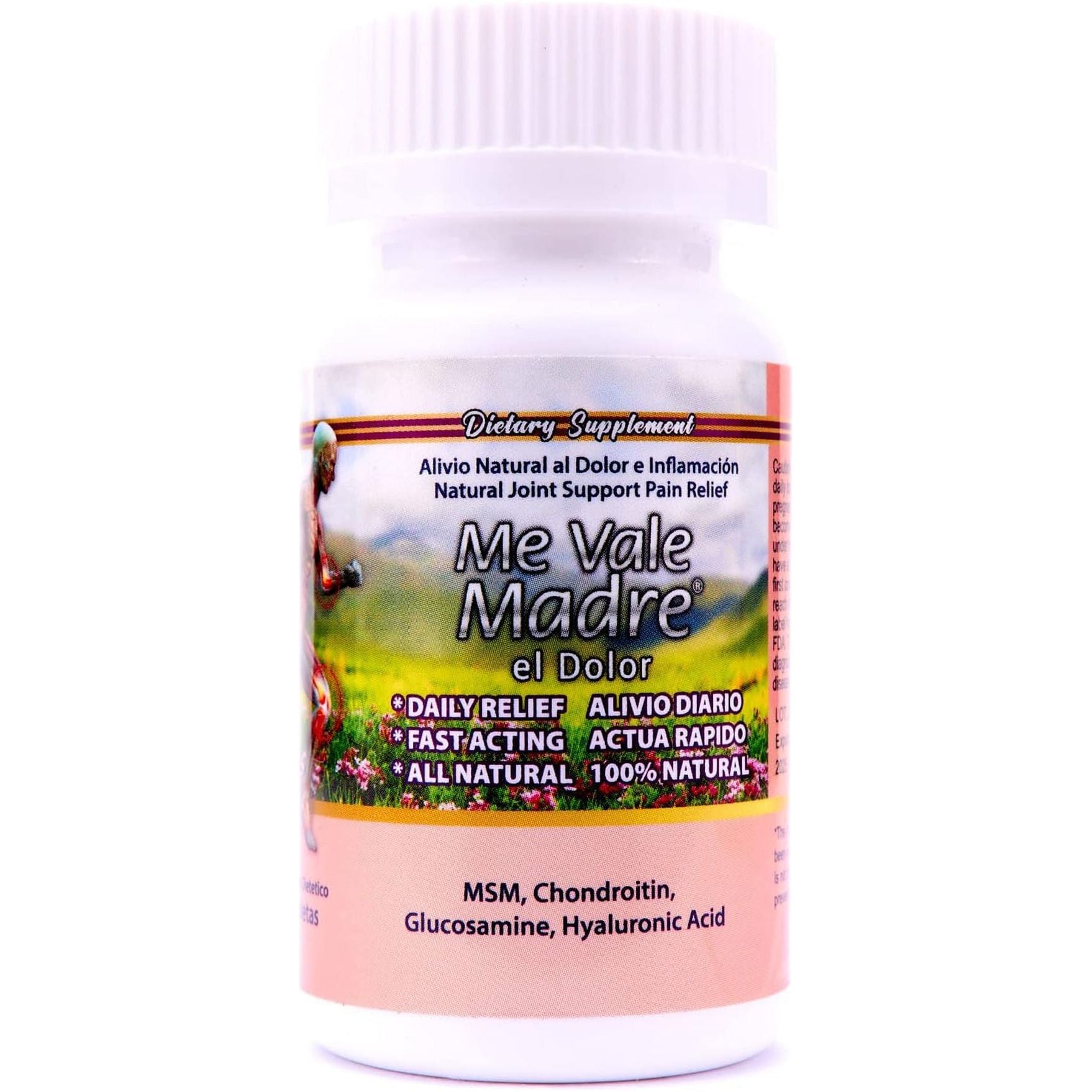 Me Vale Madre El Dolor Natural Joint & Muscle Wellness Supplement 30 Tablets