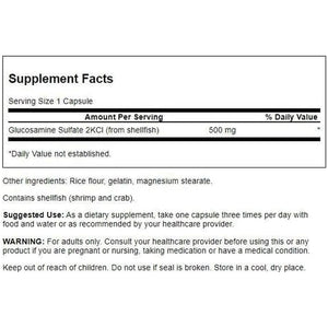 Swanson Glucosamine Sulfate 2Kcl 500 Milligrams 400 Capsules