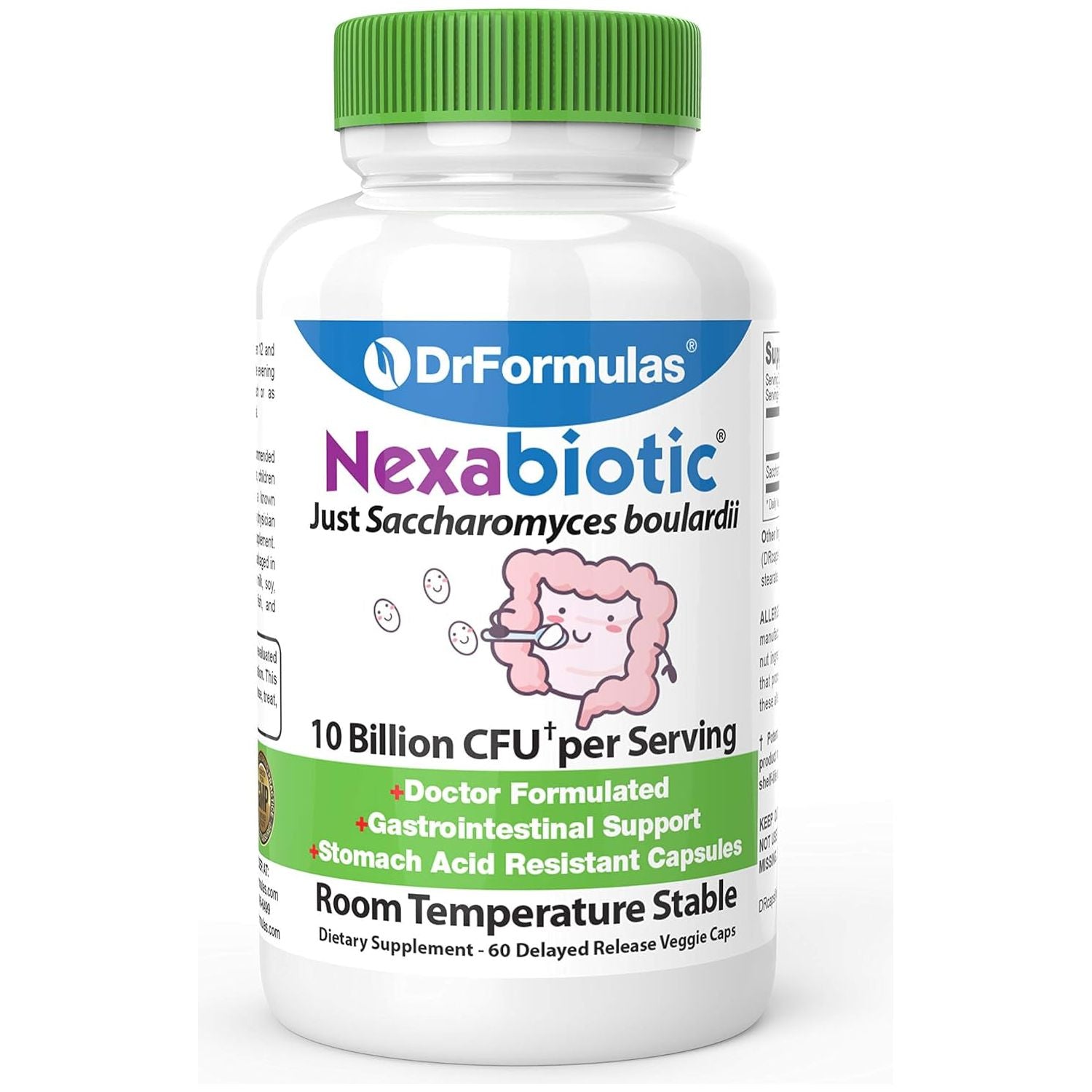 Drformulas Saccharomyces Boulardii Probiotic 10 Billion Cfus | Immune and Digestive Support Supplement 60 Capsules