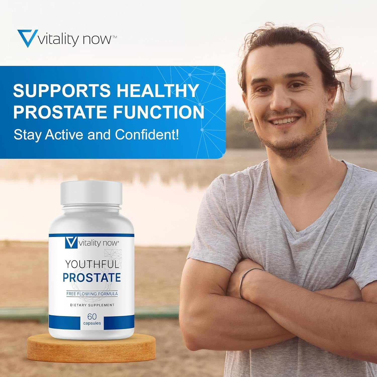 Youthful Prostate - Saw Palmetto for Men with Panax Ginseng, Antioxidant Protection, Vitamin E, Lycopene