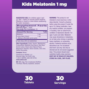 Natrol Kids Fast Dissolve Melatonin 1 Mg 30 Day Supply